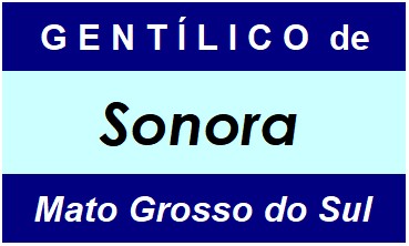 Gentílico da Cidade Sonora