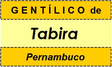 Gentílico da Cidade Tabira