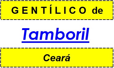 Gentílico da Cidade Tamboril