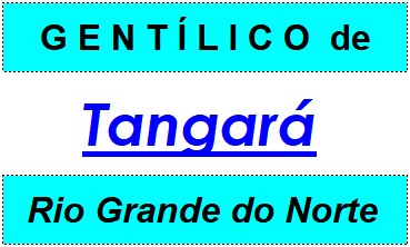 Gentílico da Cidade Tangará