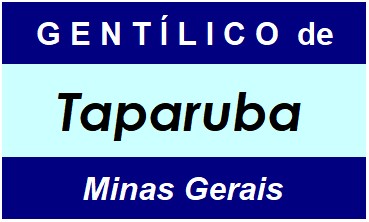 Gentílico da Cidade Taparuba