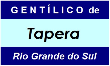 Gentílico da Cidade Tapera