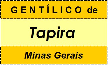 Gentílico da Cidade Tapira