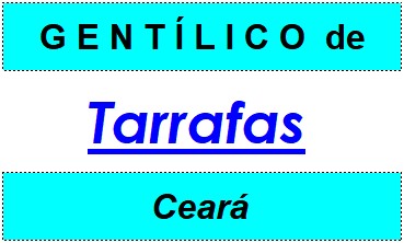 Gentílico da Cidade Tarrafas