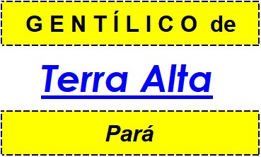 Gentílico da Cidade Terra Alta