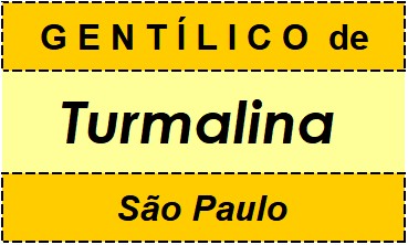 Gentílico da Cidade Turmalina