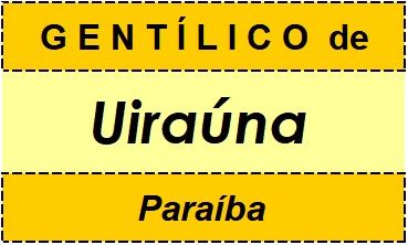 Gentílico da Cidade Uiraúna