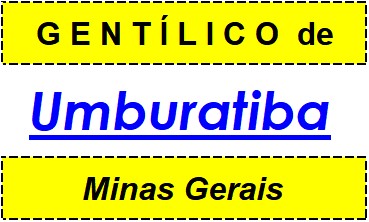 Gentílico da Cidade Umburatiba