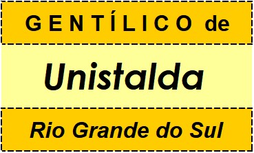 Gentílico da Cidade Unistalda