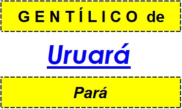 Gentílico da Cidade Uruará