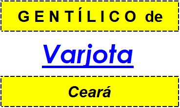 Gentílico da Cidade Varjota