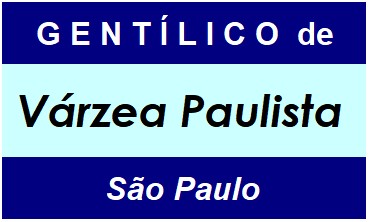 Gentílico da Cidade Várzea Paulista