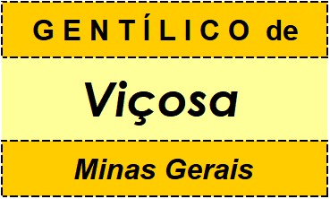 Gentílico da Cidade Viçosa