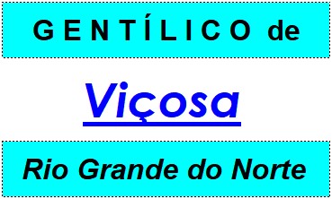 Gentílico da Cidade Viçosa