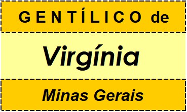 Gentílico da Cidade Virgínia